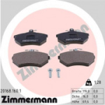 Piduriklotsi komplekt, ketaspidur ZIMMERMANN 20168.160.1