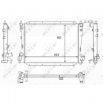 Radiaator, mootorijahutus NRF 59050