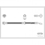 Pidurivoolik CORTECO 19032888