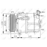 Kompressor, kliimaseade NRF 32191