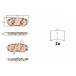 Piduriklotsi komplekt, ketaspidur TRW GDB3638