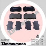 Piduriklotsi komplekt, ketaspidur ZIMMERMANN 25528.135.1