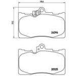 Piduriklotsi komplekt, ketaspidur BREMBO P 83 072