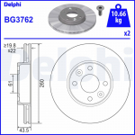 Piduriketas DELPHI BG3762