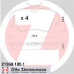 Piduriklotsi komplekt, ketaspidur ZIMMERMANN 21368.185.1