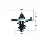Termostaat, jahutusvedelik MAHLE ORIGINAL TX 36 85D