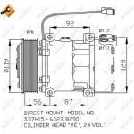 Kompressor, kliimaseade NRF 32703