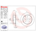 Piduriketas BREMBO 08.A714.11