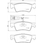 Piduriklotsi komplekt,ketaspidur BREMBO P 85 163