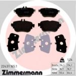 Piduriklotsi komplekt, ketaspidur ZIMMERMANN 22437.165.1