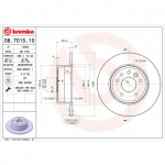 Piduriketas BREMBO 08.7015.10