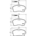 Piduriklotsi komplekt, ketaspidur HELLA 8DB 355 020-671
