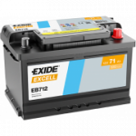 Aku EXIDE Excell EB712 71Ah 670A