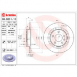Piduriketas BREMBO 08.B351.11