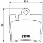 Piduriklotsi komplekt, ketaspidur BREMBO P 50 042