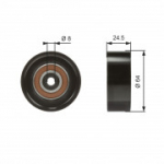 Seade ja juhtrull, soonrihm GATES T38097
