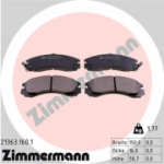 Piduriklotsi komplekt, ketaspidur ZIMMERMANN 21363.160.1