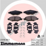 Piduriklotsi komplekt, ketaspidur ZIMMERMANN 23598.180.1