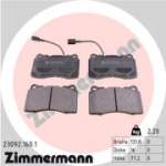 Piduriklotsi komplekt, ketaspidur ZIMMERMANN 23092.160.1