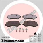 Piduriklotsi komplekt, ketaspidur ZIMMERMANN 24867.905.1