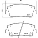 Piduriklotsi komplekt, ketaspidur BREMBO P 30 108