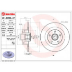 Piduriketas BREMBO 08.B396.27