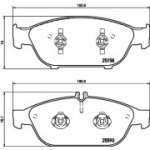 Piduriklotsi komplekt, ketaspidur HELLA 8DB 355 020-681