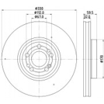 Piduriketas HELLA 8DD 355 132-331
