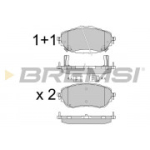 Piduriklotsi komplekt, ketaspidur BREMSI BP3537