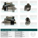 Starter HOFFER H5035791