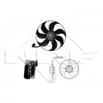 Ventilaator, mootorijahutus NRF 47393