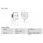 Generaator BOSCH 0 986 043 890