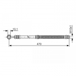 Pidurivoolik BOSCH 1 987 476 775