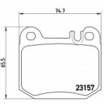 Piduriklotsi komplekt, ketaspidur BREMBO P 50 043
