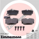 Piduriklotsi komplekt, ketaspidur ZIMMERMANN 23224.165.2