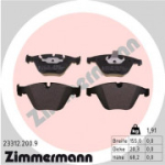 Piduriklotsi komplekt, ketaspidur ZIMMERMANN 23312.200.9