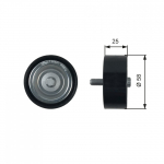 Seade ja juhtrull, soonrihm GATES T36407