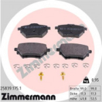 Piduriklotsi komplekt, ketaspidur ZIMMERMANN 25839.175.1