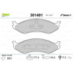 Piduriklotsi komplekt, ketaspidur VALEO 301491