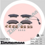 Piduriklotsi komplekt, ketaspidur ZIMMERMANN 24465.190.4