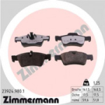 Piduriklotsi komplekt, ketaspidur ZIMMERMANN 23924.980.1