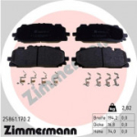 Piduriklotsi komplekt, ketaspidur ZIMMERMANN 25861.170.2