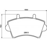 Piduriklotsi komplekt, ketaspidur HELLA 8DB 355 010-021