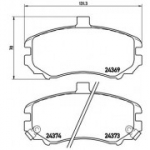 Piduriklotsi komplekt, ketaspidur BREMBO P 30 029