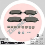 Piduriklotsi komplekt, ketaspidur ZIMMERMANN 23225.170.1