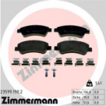 Piduriklotsi komplekt, ketaspidur ZIMMERMANN 23599.190.2