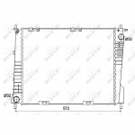 Radiaator, mootorijahutus NRF 53125