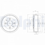 Piduritrummel DELPHI BF200