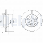 Piduriketas DELPHI BG3177