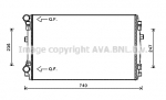 Radiaator,mootorijahutus AVA QUALITY COOLING VWA2338